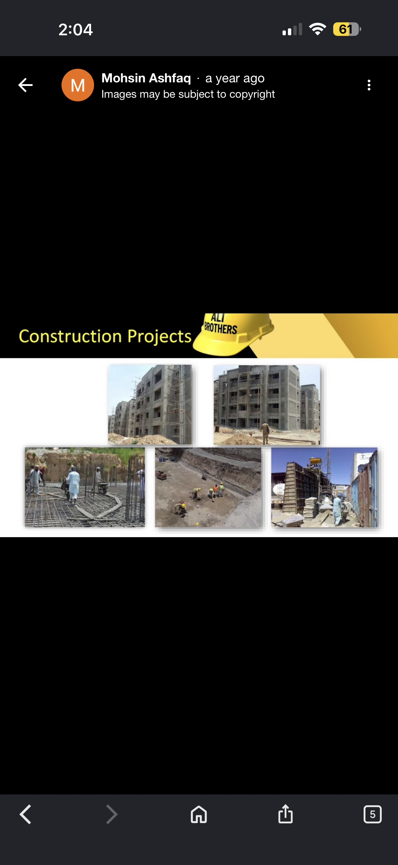 Construction projects — structures and site work