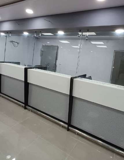Completed Allied Bank branch interior